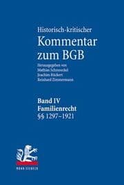 Cover von Historisch-kritischer Kommentar zum BGB