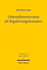 Cover von Unternehmenswissen als Regulierungsressource