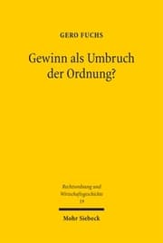 Cover von Gewinn als Umbruch der Ordnung?
