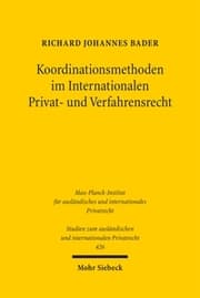 Cover von Koordinationsmethoden im Internationalen Privat- und Verfahrensrecht