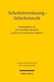 Cover von Sicherheitsverfassung - Sicherheitsrecht