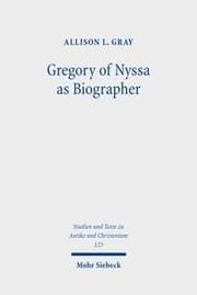Cover von Gregory of Nyssa as Biographer