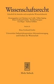 Cover von Universitäre Industriekooperation, Informationszugang und Freiheit der Wissenschaft