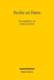 Cover von Rechte an Daten