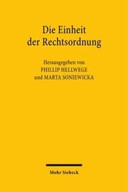 Cover von Die Einheit der Rechtsordnung