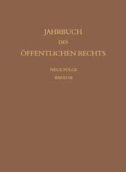 Cover von Jahrbuch des öffentlichen Rechts der Gegenwart. Neue Folge