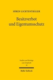 Cover von Besitzverbot und Eigentumsschutz