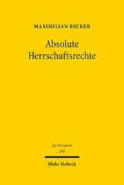Cover von Absolute Herrschaftsrechte