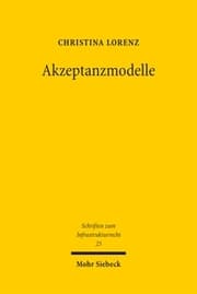 Cover von Akzeptanzmodelle