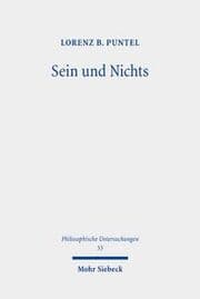 Cover von Sein und Nichts