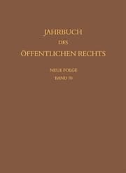 Cover von Jahrbuch des öffentlichen Rechts der Gegenwart. Neue Folge
