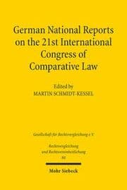 Cover von German National Reports on the 21st International Congress of Comparative Law