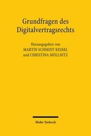 Cover von Grundfragen des Digitalvertragsrechts