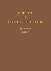 Cover von Jahrbuch des öffentlichen Rechts der Gegenwart. Neue Folge