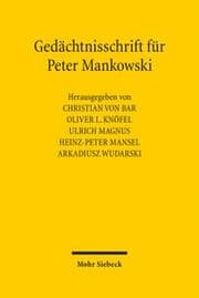 Cover von Gedächtnisschrift für Peter Mankowski