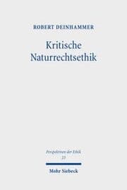 Cover von Kritische Naturrechtsethik