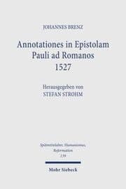 Cover von Annotationes in Epistolam Pauli ad Romanos 1527