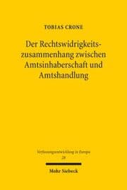 Cover von Der Rechtswidrigkeitszusammenhang zwischen Amtsinhaberschaft und Amtshandlung