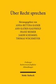 Cover von Über Recht sprechen