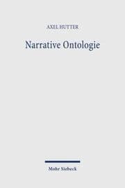 Cover von Narrative Ontologie