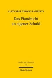Cover von Das Pfandrecht an eigener Schuld