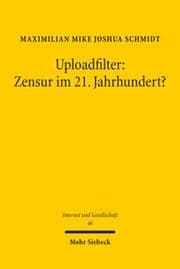 Cover von Uploadfilter: Zensur im 21. Jahrhundert?
