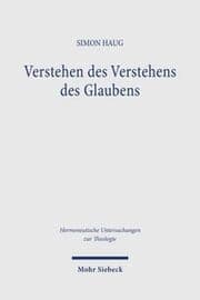 Cover von Verstehen des Verstehens des Glaubens