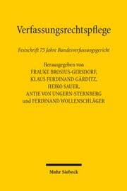 Cover von Verfassungsrechtspflege