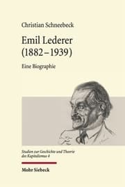 Cover von Emil Lederer (1882 - 1939)