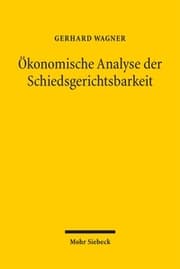 Cover von Ökonomische Analyse der Schiedsgerichtsbarkeit