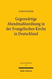 Cover von Gegenwärtige Abendmahlsordnung in der Evangelischen Kirche in Deutschland