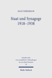 Cover von Staat und Synagoge 1918-1938