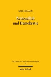 Cover von Rationalität und Demokratie