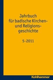 Cover von Jahrbuch für badische Kirchen- und Religionsgeschichte 5/2011