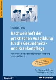 Cover von Nachweisheft der praktischen Ausbildung für die Gesundheits- und Krankenpflege