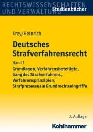 Cover von Deutsches Strafverfahrensrecht Band I