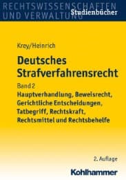 Cover von Deutsches Strafverfahrensrecht 2