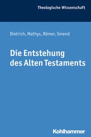 Cover von Die Entstehung des Alten Testaments