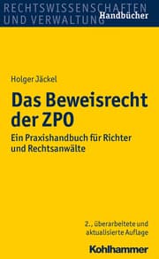 Cover von Das Beweisrecht der ZPO
