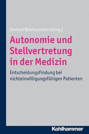 Cover von Autonomie und Stellvertretung in der Medizin
