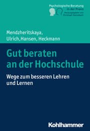 Cover von Gut beraten an der Hochschule