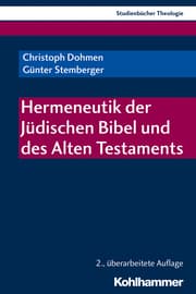 Cover von Hermeneutik der Jüdischen Bibel und des Alten Testaments
