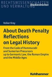 Cover von About Death Penalty. Reflections on Legal History