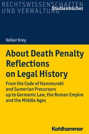 Cover von About Death Penalty. Reflections on Legal History