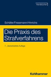 Cover von Die Praxis des Strafverfahrens