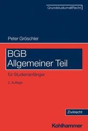 Cover von BGB Allgemeiner Teil