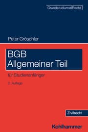 Cover von BGB Allgemeiner Teil