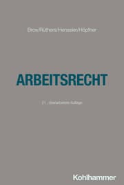 Cover von Arbeitsrecht