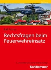 Cover von Rechtsfragen beim Feuerwehreinsatz