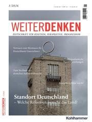 Cover von Weiterdenken 1/2026